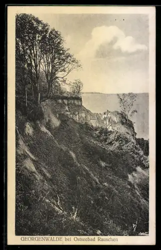 AK Georgenwalde bei Rauschen, Ostseebad, Panorama