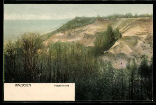 AK Rauschen, Venusschlucht mit Uferpartie