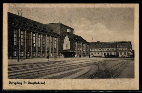 AK Königsberg /Pr., Hauptbahnhof