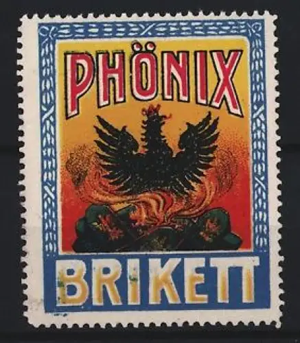 Reklamemarke Phönix, Brikett, Phönix-Symbol