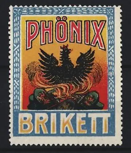 Reklamemarke Phönix, Brikett, Phönix-Symbol