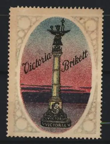 Reklamemarke Victoria, Victoria Brikett, Siegessäule