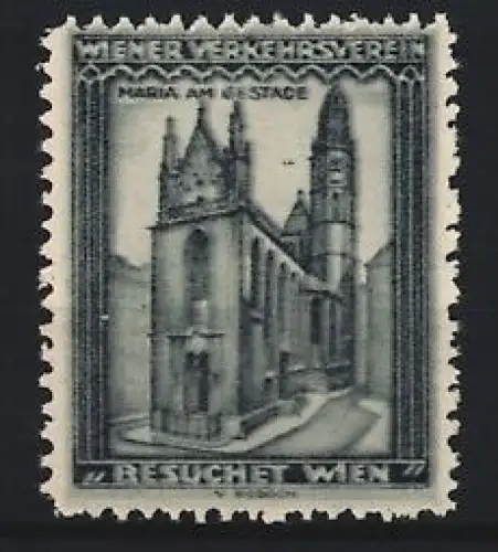 Reklamemarke Wien, Maria am Gestade, Kirche im gotischen Stil
