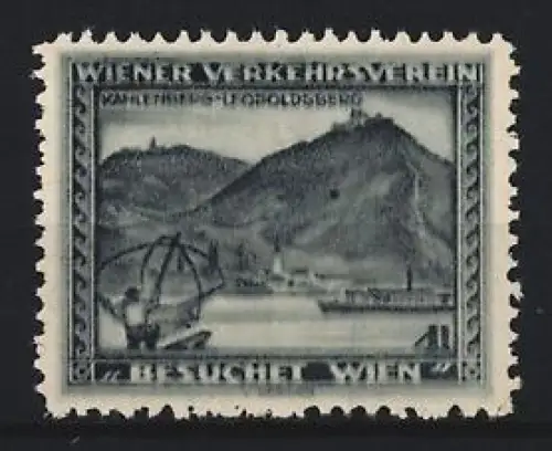 Reklamemarke Wien, Wiener Verkehrsverein, Kahlenberg mit Leopoldsberg