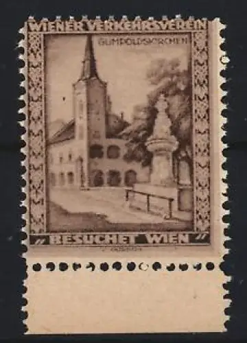 Reklamemarke Wien, Besuchet Wien, Gumpoldskirchen Kirche