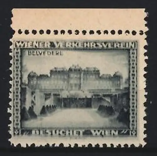 Reklamemarke Wien, Belvedere, Wiener Verkehrsverein