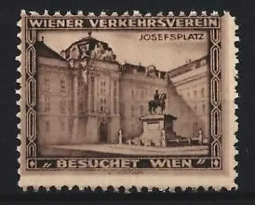 Reklamemarke Wien, Besuchet Wien, Josefsplatz