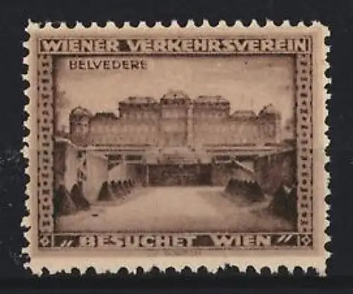 Reklamemarke Wien, Besuchet Wien, Schloss Belvedere