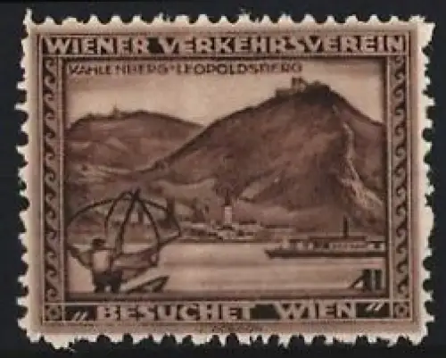 Reklamemarke Wien, Besuchet Wien, Leopoldsberg und Kahlenberg