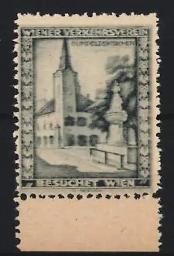 Reklamemarke Wien, Besuchet Wien, Blumeludenkirchen