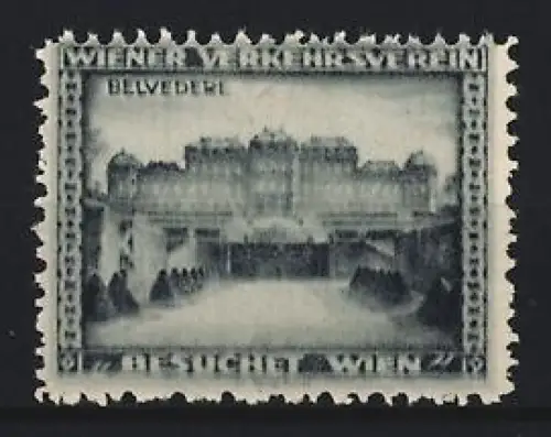 Reklamemarke Wien, Besuche Wien, Schloss Belvedere
