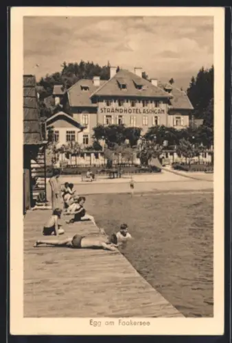 AK Egg am Faakersee, Strandhotel Aschgan, Badesteg