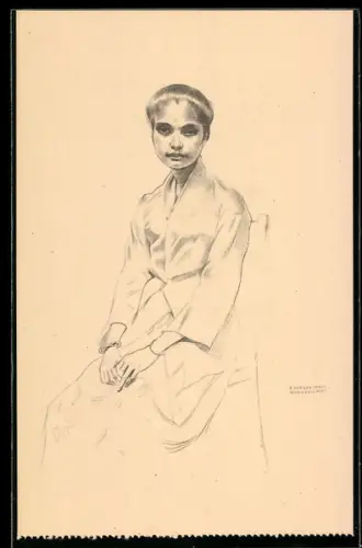 Künstler-AK sign. Eduardo Malta: Timor, Maria Guilhermina, Exposicao histórica da ocupacao