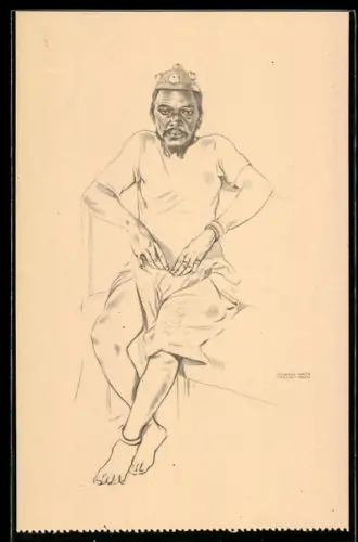 Künstler-AK sign. Eduardo Malta: Paris, Exposition internationale 1937, Cancangue Muenegungo - Quipungo - Angola