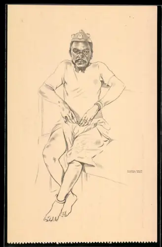 AK Quipungo, Cancangue Muenegungo, Einheimischer mit Krone