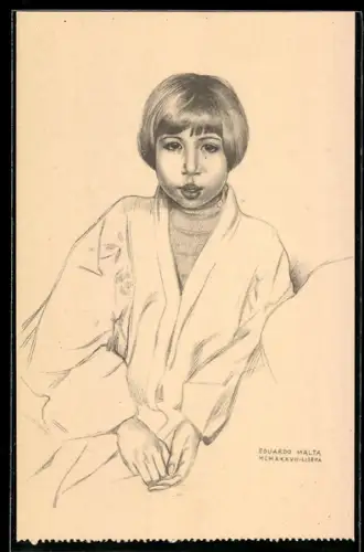 Künstler-AK sign. Eduardo Malta: Paris, Exposition internationale 1937, Eugénia - (mestica) - Timor