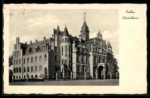 AK Calau, Kreishaus in der Aussenansicht