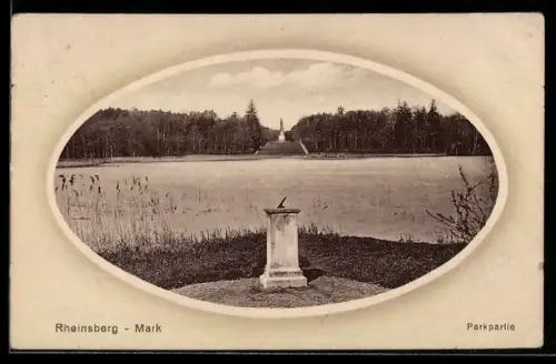 AK Rheinsberg, Parkpartie, Sonnenuhr