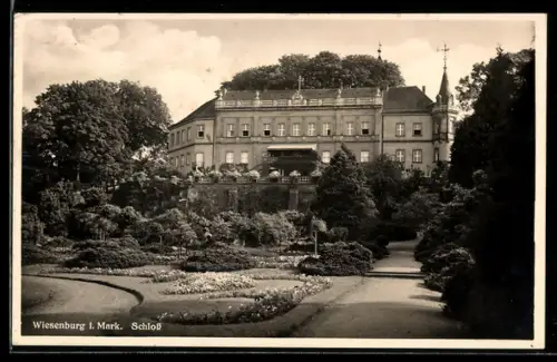 AK Wiesenburg, Schloss mit Schlosspark