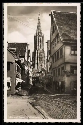 AK Ulm a. d. Donau, Walfischgasse, Münster
