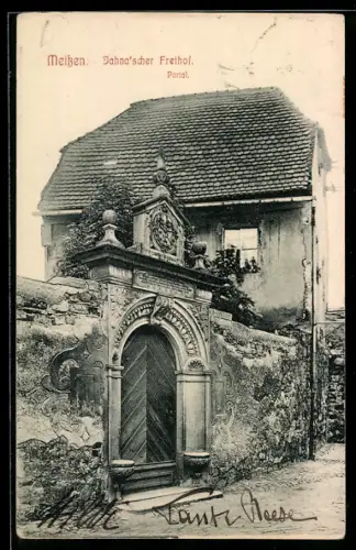 AK Meissen, Jahnascher Freihof, Portal