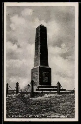 AK Döberitz, Truppenübungsplatz, Hasenheidendenkmal