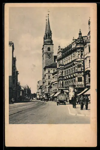 AK Magdeburg, Breiter Weg mit Katharinenkirche