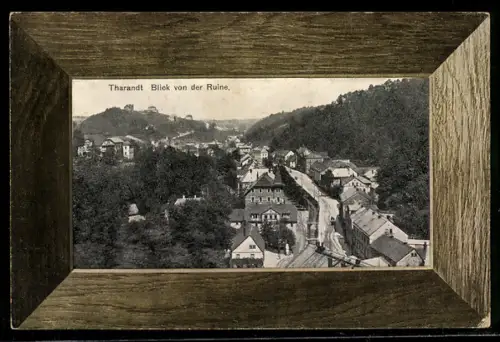AK Tharandt, Ortsansicht von der Ruine, Rahmen