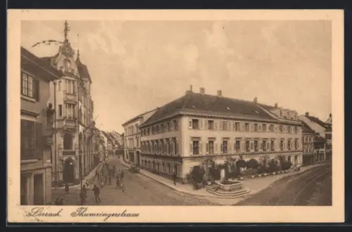 AK Lörrach, Gasthaus zum Hirschen in der Thumringerstrasse