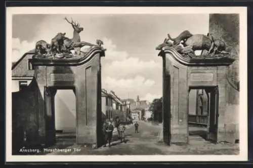 AK Arnsberg i. Westf., Klosterstrasse und Hirschberger Tor