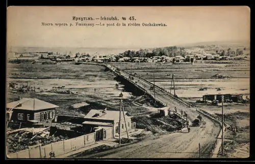AK Irkutsk, Brücke über den Fluss Ushakovka
