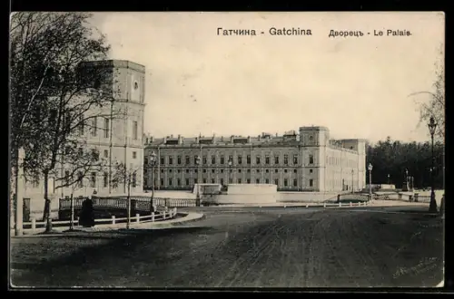 AK Gatschina, Blick auf das Schloss