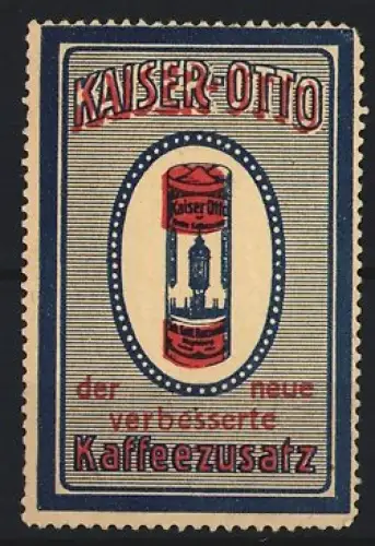 Reklamemarke Kaiser Otto, Kaffeezusatz, Verpackung