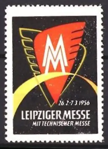 Reklamemarke Leipzig, Leipziger Messe 1956, Messe-Logo