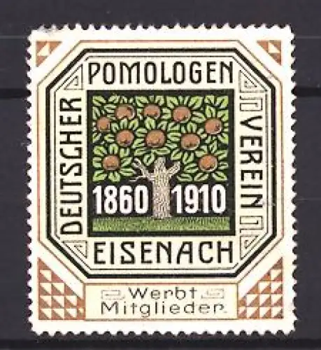 Reklamemarke Eisenach, Deutscher Pomologen-Verein, Apfelbaum