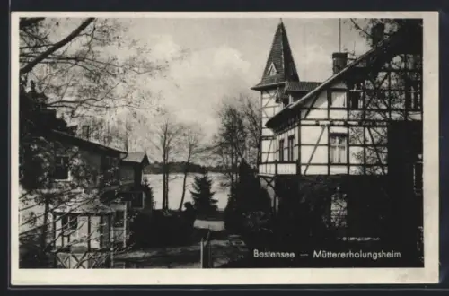 AK Bestensee, Müttererholungsheim mit Seeblick