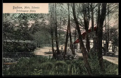 AK Buckow /Märk. Schweiz, Pritzhagener Mühle