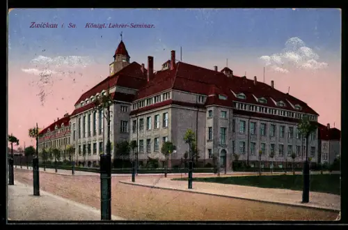 AK Zwickau i. Sa., Königl. Lehrer-Seminar