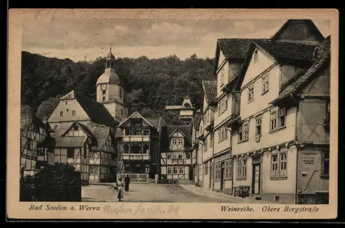 AK Bad Sooden a. Werra, Weinreihe, Obere Bergstrasse