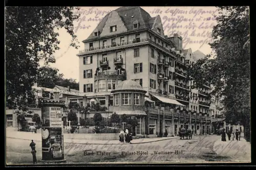 AK Bad Elster, Palast-Hotel Wettiner Hof