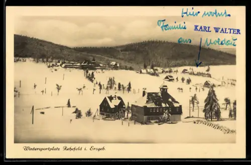 AK Rehefeld i. Erzgeb., Wintersportplatz