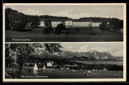 AK Herrsching am Ammersee, Reichsfinanzschule, Ortspanorama