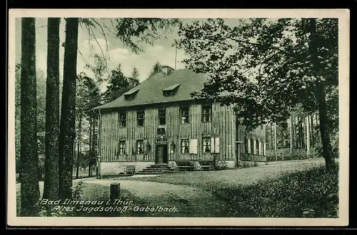 AK Bad Ilmenau i. Thür., Altes Jagdschloss Gabelbach