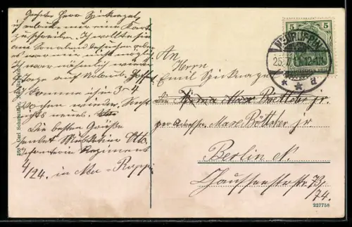 AK Alt-Ruppin /Ruppiner Schweiz, Teilansicht mit Ruppiner See