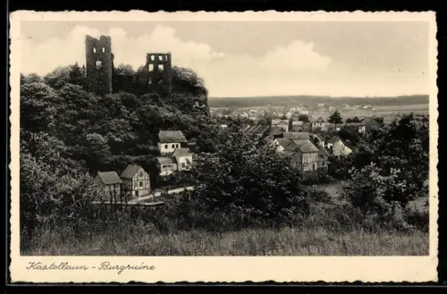 AK Kastellaun, Burgruine und Ort