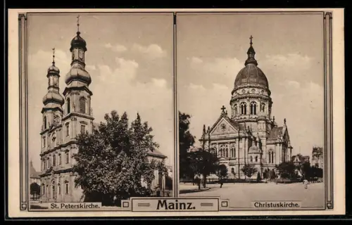 AK Mainz, St. Peterskirche, Christuskirche