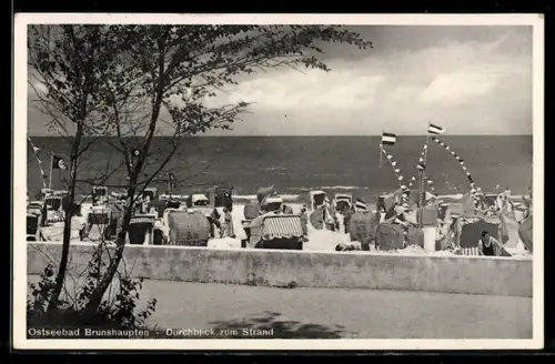 AK Brunshaupten, Durchblick zum Strand