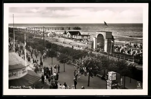 AK Bansin, Strandpromenade, Seebrücke, Strandportal