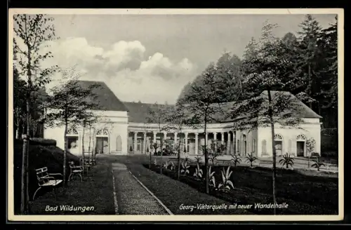 AK Bad Wildungen, Georg-Viktorquelle, neue Wandelhalle