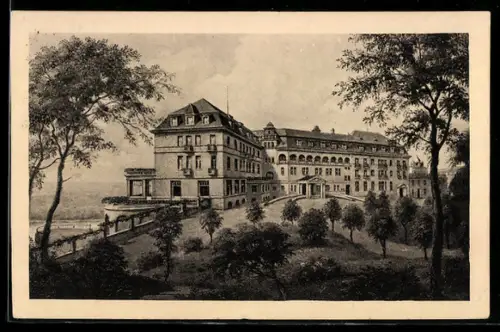 AK Königswinter a. Rhein, Kurhotel Petersberg mit Anlagen